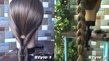2 Minute QUICK BRAIDED Indian Hairstyle For any occasion Hairstyles, try this simple Choti, chutiya hairstyle For Medium Hair