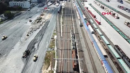 - Banliyö Hattında Test Treni Raylarda