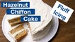 Hazelnut Chiffon Cake With Marshmallow Fluff Icing