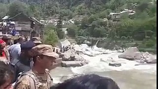 Pakistan Army rescue operation at Neelum valley bridge collapse - Dailymotion