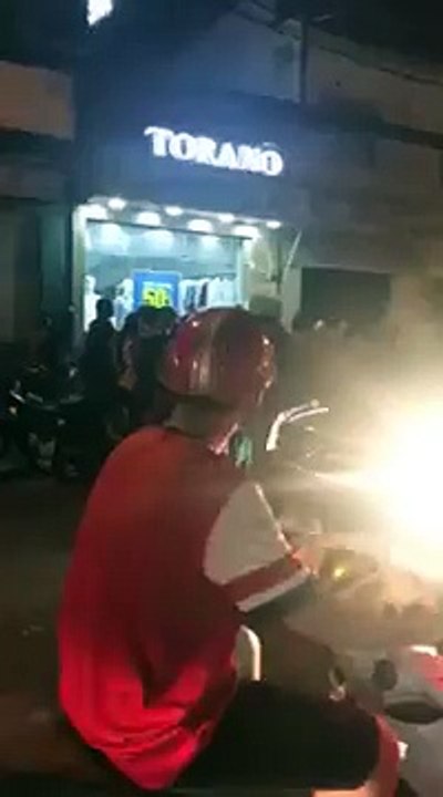 Hiện trường vụ nhóm đối tượng dùng hung khí đâm bị thương 2 hiệp sĩ