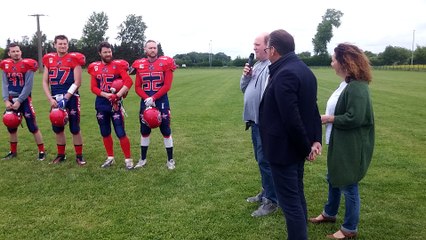 Inauguration du premier terrain de football américain arrageois , projet lauréat du Budget Participatif 2017