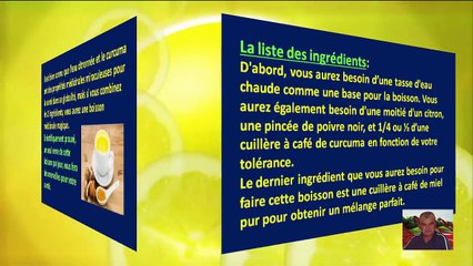 Pourquoi boire de l’eau tiède citronnée avec du Curcuma tous les matins.