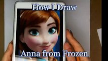 Drawing: How I Draw Anna from Frozen - REAL TIME - Narrated- Fan Art