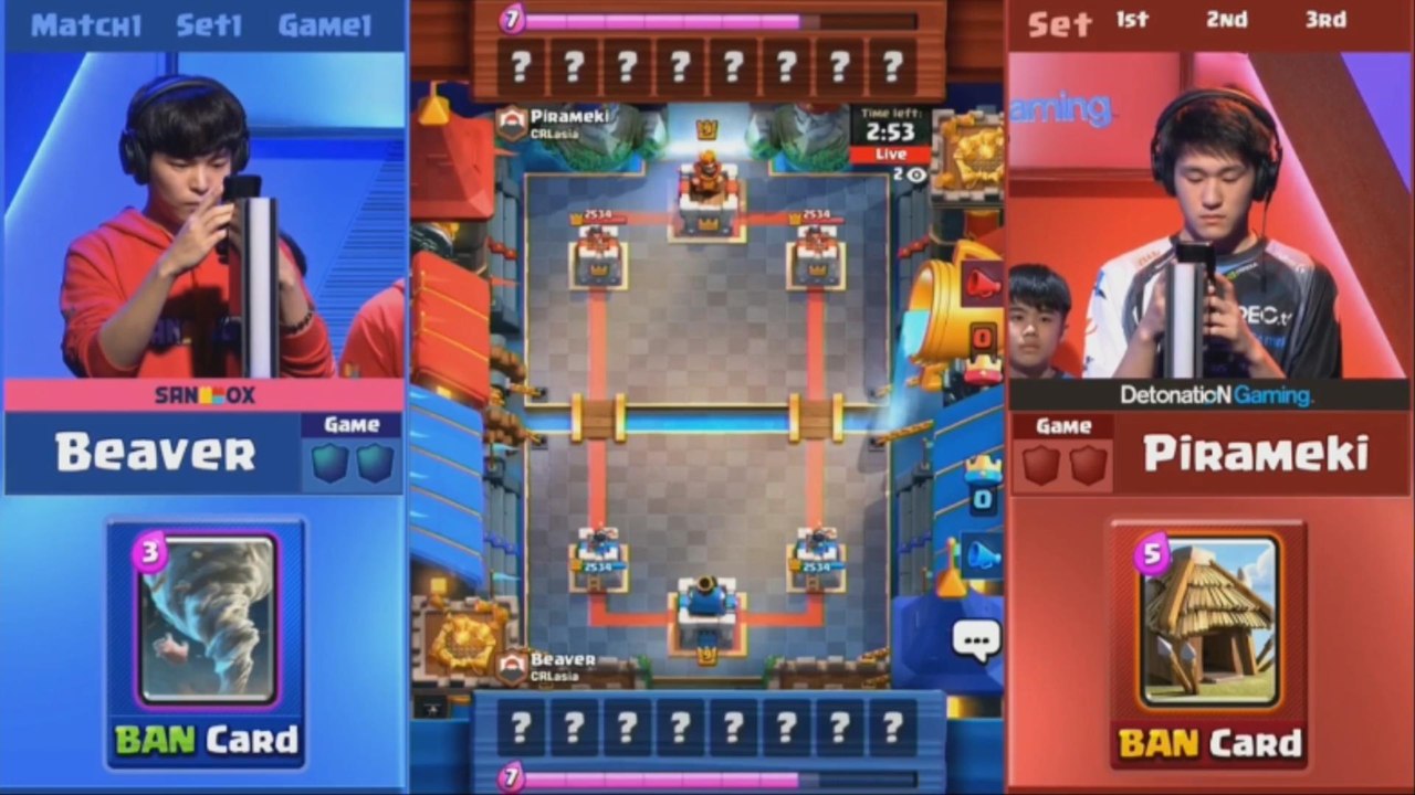 [Match 1] SANDBOX vs DetonatioN Gaming 180513 - 클래시 로얄 리그 아시아 (CRL)