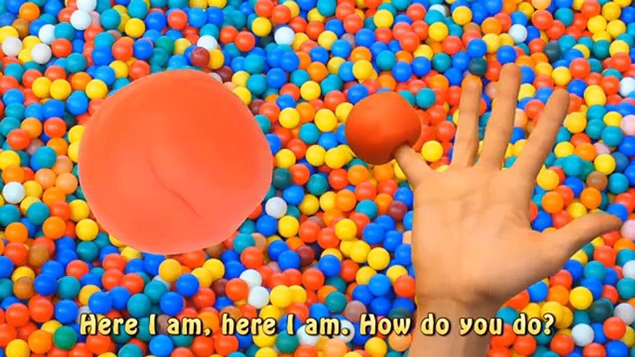 Finger Family Sea Animals Ball Pit Rhymes | Play doh ballpit learning colors | Finger Family Song