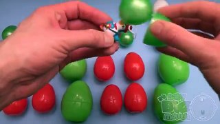 Learn Patterns with Surprise Eggs! Opening Surprise Eggs filled with Toys! Christmas Edition!