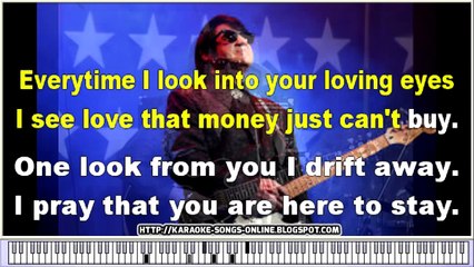 Roy Orbison You Got It [Karaoke] Lyrics on the Screen and piano