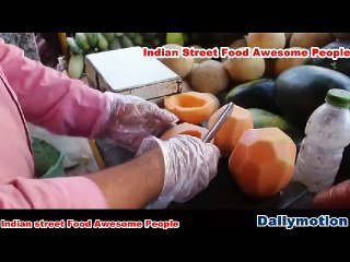 Download Video: Amazing Fruits Muskmelon - Indian Street Foods 2018