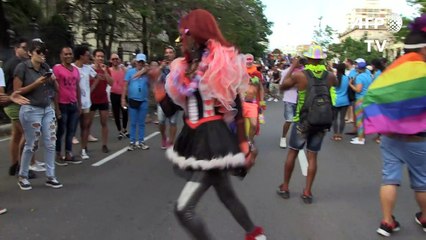 Marcha contra homofobia em Cuba