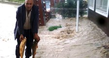 Ergani'de Aşırı Yağış Sele Neden Oldu, Dicle'deki Balıklar İlçe Merkezine Kadar Geldi