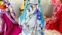 Frozen Elsa Anna Barbie Asian Style Dress Barbie Vestido de estilo asiático