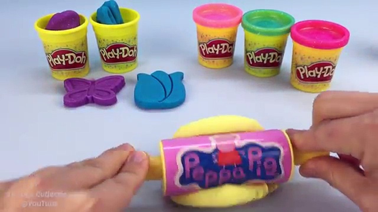 Play Doh Sparkle Compound Collection with Flowers and Butterfly Molds Fun & Creative for Kids