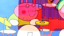 Peppa Pig Daddy Pig Playing on Musical Instrument Coloring Pages Fun Coloring Book Learning VIdeos