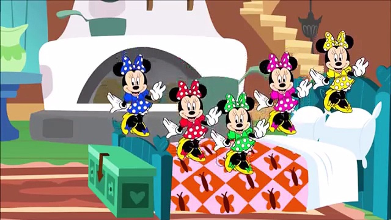 5 Little Minnie Mouse Jumping on the Bed with Dr Hulk and Finger Family Compilation and Kid Rhymes