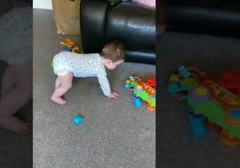 Toddler Twins Enjoy 'the Floor Is Lava' Game