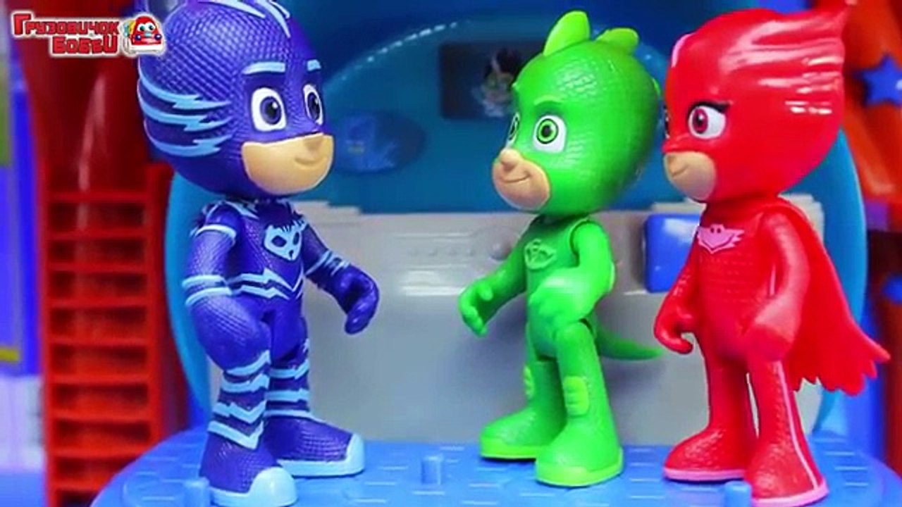 Мультфильм ГЕРОИ в МАСКАХ: Кетбой, Гекко и Алетт спасают щенка из ямы. Видео для детей