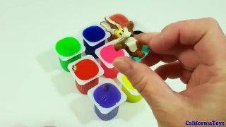 Learn Colors with Yogurt Slime Clay Surprise The Finger Family Song Nursery Rhymes
