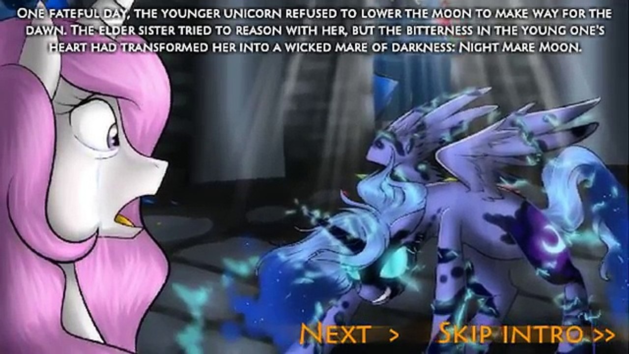 1000 Years Ago - The Battle Between Princess Celestia And Nightmare Moon