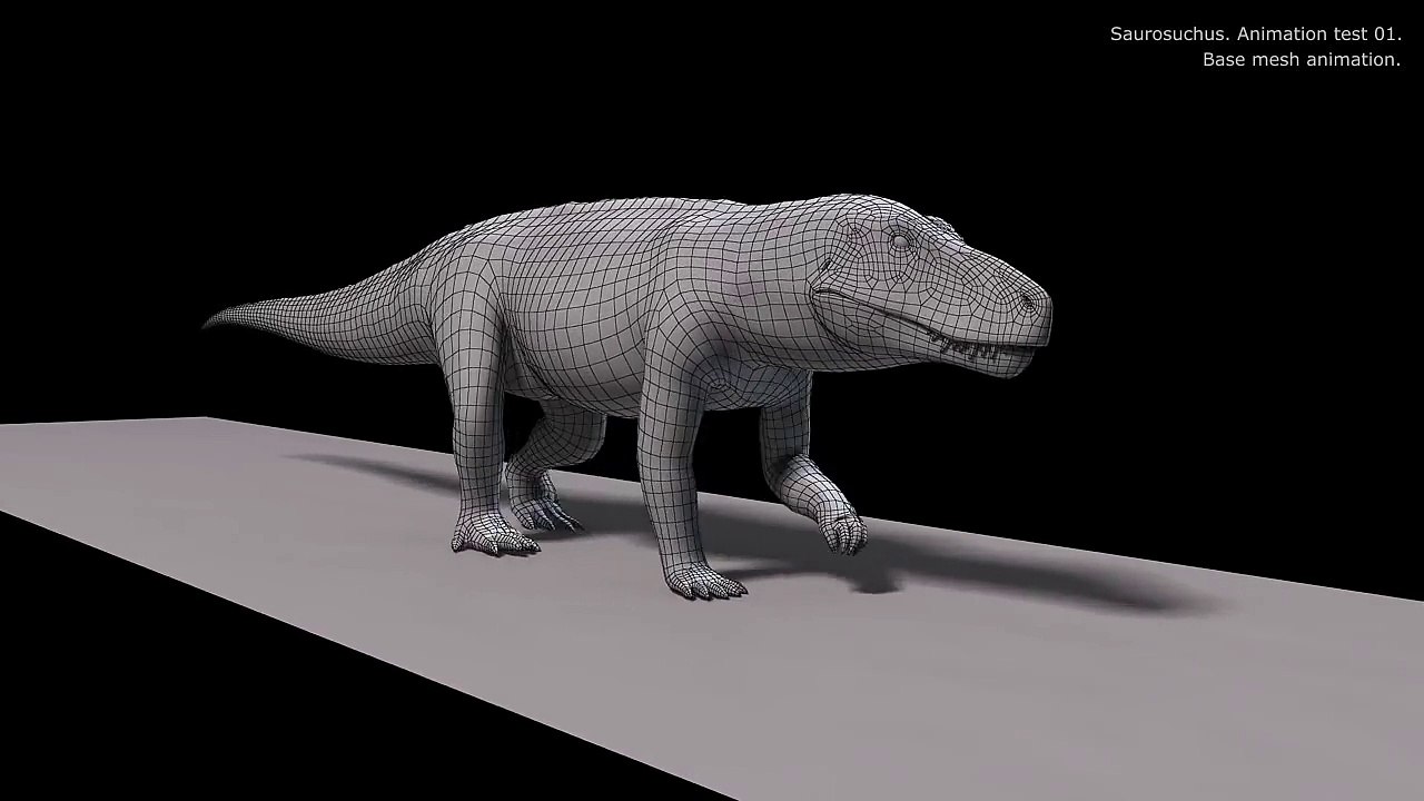 Saurosuchus animation test