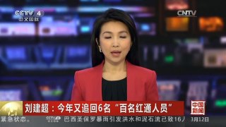 [中国新闻]刘建超：今年又追回6名“百名红通人员”| CCTV中文国际