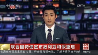 [中国新闻]联合国特使宣布叙利亚和谈重启| CCTV中文国际