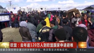 [中国新闻]欧盟：去年逾120万人到欧盟国家申请避难