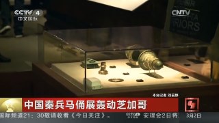 [中国新闻]中国秦兵马俑展轰动芝加哥