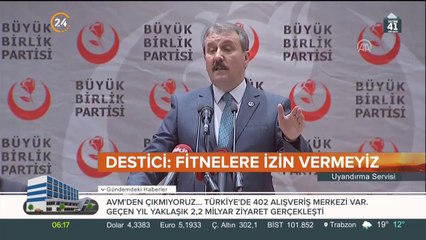 "Fitnelere izin vermeyiz"