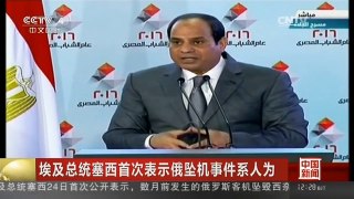 [中国新闻]埃及总统塞西首次表示俄坠机事件系人为