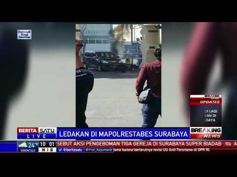 Suasana Mapolrestabes Surabaya Setelah Ledakan Bom