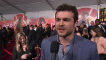 Alden  Ehrenreich at Solo: A Star Wars Story Red Carpet Interview