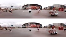 360° Football Challenge at Emirates Stadium (Arsenal London) 4K