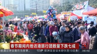 [中国新闻]春节期间内地访港旅行团数量下跌七成
