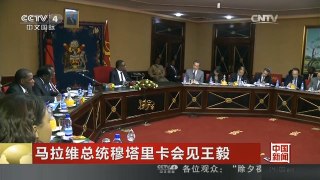 [中国新闻]马拉维总统穆塔里卡会见王毅