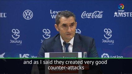 Descargar video: Valverde credits Levante for ending Barcelona unbeaten run