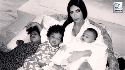 Kim Kardashian Spends Mother's Day With Her Three Kids