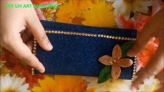 HOW TO MAKE PURSE WITH FOAM SHEET -NO SEW -VERY LOW COST PURSE-DIY EASY PURSE-FOAM SHEET CRAFT