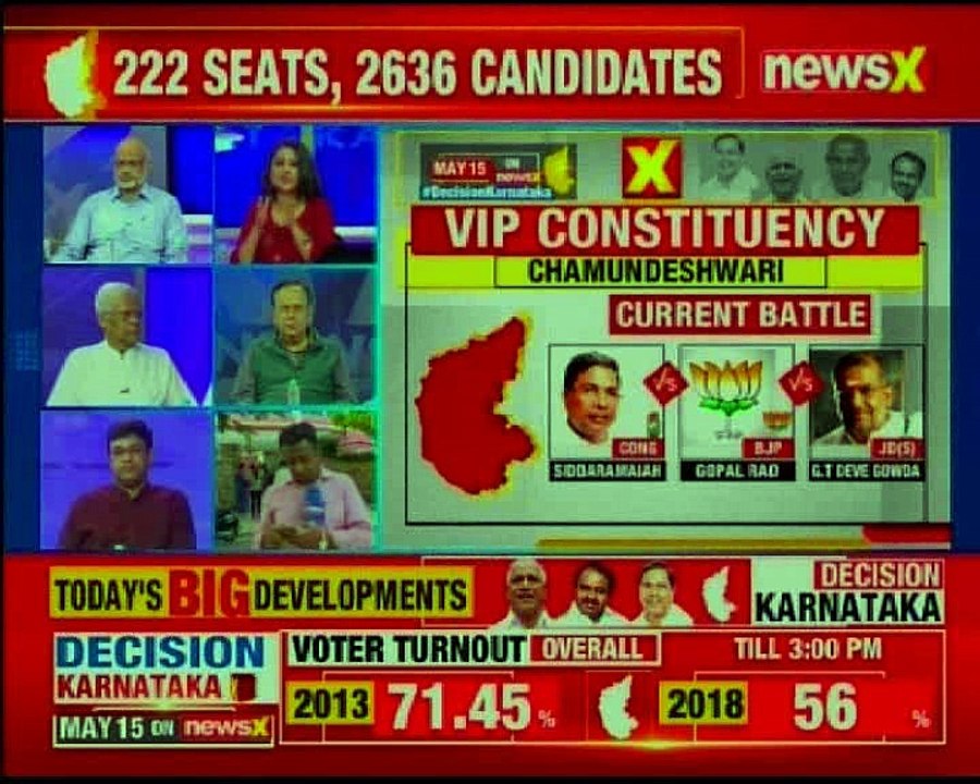 Karnataka 64.5% voter turnout recorded till 5pm; Amit Shah is like a comedy show, says Siddaramaiah