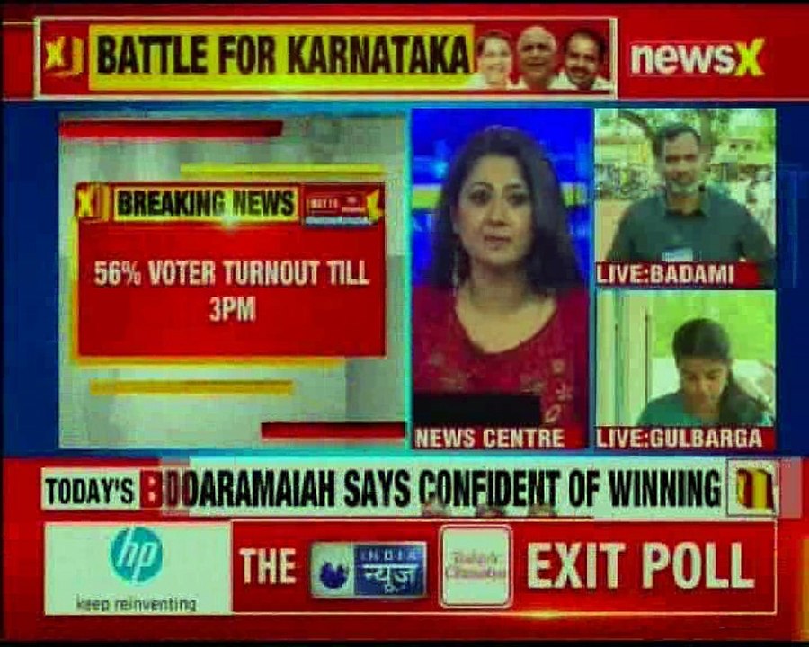 Karnataka Assembly Election 2018 Nearly 56% voter turnout till 3PM