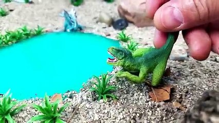 T-Rex vs Spinosaurus Learn Dinosaur Names Kids Schleich Toys Children Learning DIY Attack Battle Toy