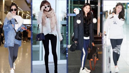 [Showbiz Korea] The leggings styles spotted at the airport