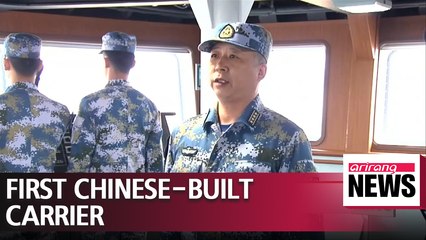 China's first home-built aircraft carrier begins sea trials