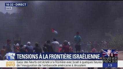 Gaza: des heurts à la frontière israélienne avant l'ouverture de l'ambassade américaine à Jérusalem