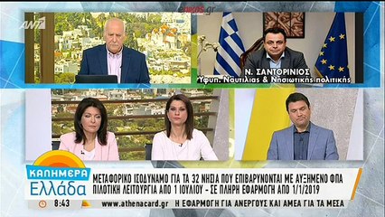 Σαντορινιός: Το μεταφορικό ισοδύναμο θα είναι από την 1η Ιουλίου σε πιλοτική εφαρμογή
