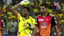 Watch how Bravo reacted when Rayudu did a Bravo Dance after hitting his first maiden century
