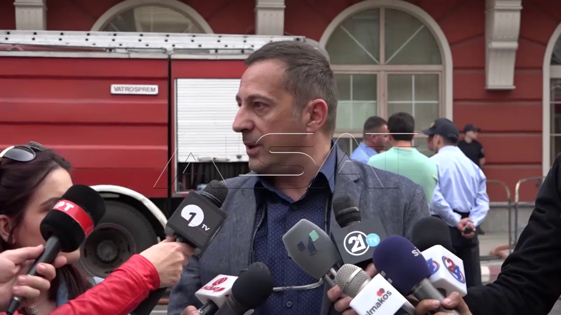 ⁣Нема повредени во пожарот во Министерството за правда