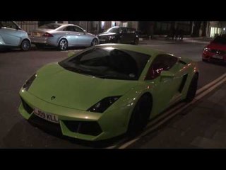 Green Lamborghini Gallardo LP560 Coupe Walkaround on Curzon Street, London