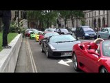 Ferrari and Lamborghini London Meet 3 - Parliament Square Revs and Acceleration