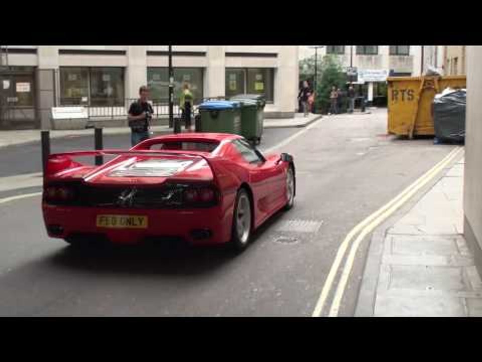 Gumball 3000 2010 Driving Clips in London; Ferrari F50, SLR Stirling Moss, F430 Scuderia